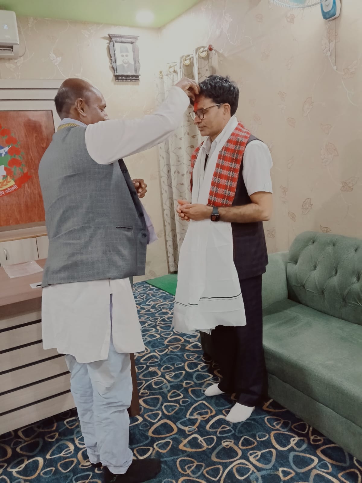 जिल्ला समन्वय अधिकारीको स्वागत कार्यक्रम